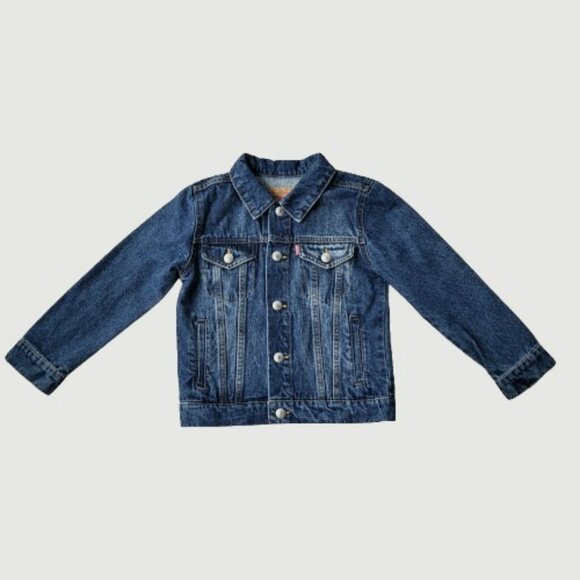 Levi’s Kids Jean Jacket Size 6 – Classic Denim Trucker, Snap Button - Picture 1 of 10